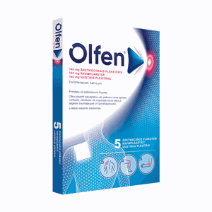 Olfen 140 mg vaistinis pleistras N5
