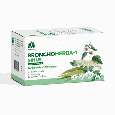 BRONCHOHERBA-1 SINUS žolelių arbata 1,5 g, N20