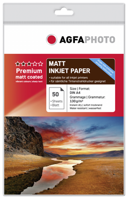 AgfaPhoto Premium Matt Coated 130 g A 4 50 Sheets