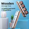 Nintendo Switch Game Cartridge Wooden Storage Case With Transparent Acrylic