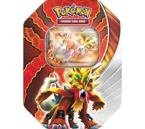 Pokemon TCG - Paradox Destinies Fall EX Tins - Gouging Fire ex