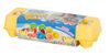 MONTESSORI lavinamasis žaislas Sujungiami kiaušiniai su vaisiais ir spalvomis