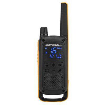 Motorola T82 Twin Pack Walkie Talkie 16 kanalų Juoda, oranžinė