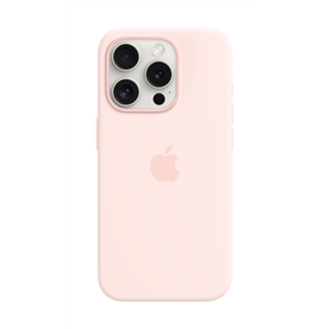 Apple iPhone 15 Pro Silicone Case with MagSafe - Light Pink Apple