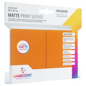 Gamegenic Card Game Sleeves: Matte Prime Orange