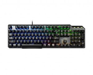 MSi VIGOR GK50 ELITE laidinė ergonomiška mechaninė žaidimų klaviatūra su Kailh Box White mygtukais ir RGB apšvietimu - US išsidėstymas | Anti-Ghosting