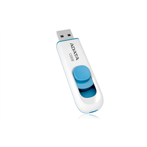 A-DATA Classic C008 64GB White+Blue USB 2.0 Flash Drive, Retail