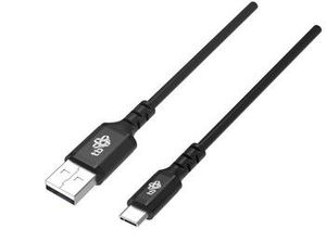 Cable USB -USB C silicon, 1,5m black