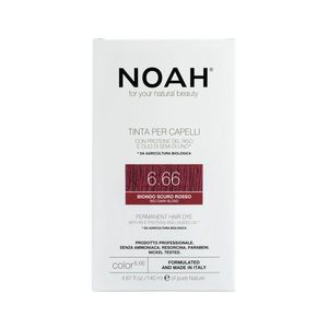 Noah Permanent Hair Dye 6.66 Red Dark Blond Ilgalaikiai plaukų dažai, 140 ml