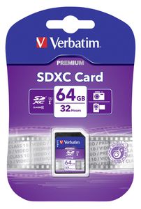 Verbatim SDXC Card 64GB Class 10