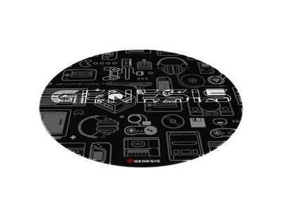 Apsauginis kilimas GENESIS Tellur 300 Round Gear Protective Floor Mat, 100cm, Black