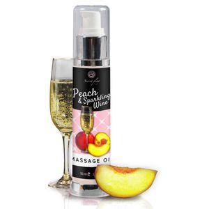 Masažo aliejus Peach &amp; Sparkling Wine (50 ml)