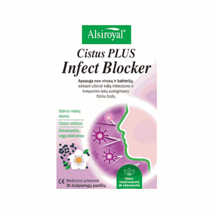 Cistus PLUS čiulpiamosios pastilės Infect Blocker N30