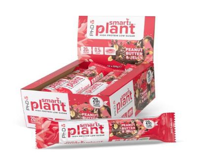 PhD® Smart Plant batonėlis 12x64g (Vanilės su karamele)