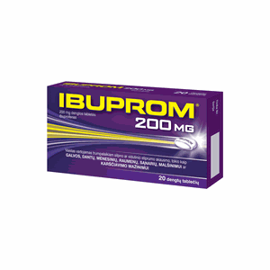 Ibuprom 200 mg plėvele dengtos tabletės N20
