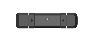 Išorinis diskas SILICON POWER DS72 Dual USB-C/USB 3.2 Gen 2 Portable External SSD, 500GB, Black