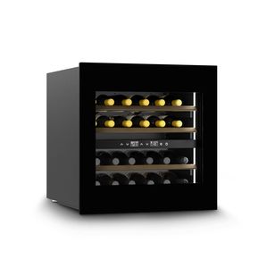 Vyno šaldytuvas Caso Wine Cooler WineDeluxe WD 24 Energy efficiency class F, Built-in, Bottles capacity 24, Black