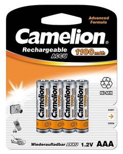 Baterija Camelion AAA/HR03, 1100 mAh, Rechargeable Batteries Ni-MH, 4 vnt