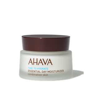 Ahava Time To Hydrate Essential Day Moisturizer Combination Skin Drėkinamasis veido kremas mišriai odai, 50ml