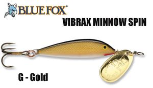 Sukriukė Blue Fox Minnow Spin Vibrax Gold 5.5 g