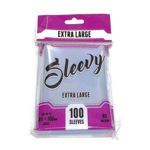 Sleevy XL – Clear (100 sleeves 65x100 mm)