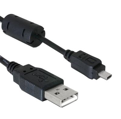 Caruba USB 2.0 | A Male   Mini Male 8 pin (UC E6 voor Nikon) | 1 meter