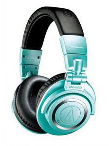 AUDIO-TECHNICA WIRELESS OVER-EAR HEADPHONES ATH-M50XBT2IB, ICE BLUE *LIMITED EDITION*