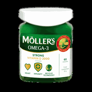 MÖLLER’S STRONG + VITAMIN D, kapsulės N60