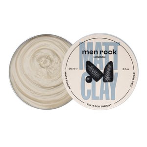 Men Rock Matt Clay Matinis plaukų modeliavimo molis, 90ml