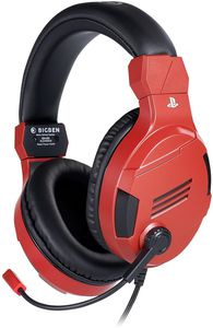 BIGBEN V3 Wired Headphones For PS5/PS4 (Red) | 3.5mm