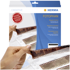 Herma Negative pockets PP clear 100 Sheets/5-Strips 7767