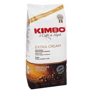 Kavos pupelės Kimbo "Extra Cream" 1kg.