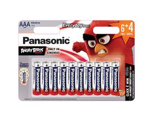 Baterijos Panasonic LR03 EPS 6+4BP Angry Birds