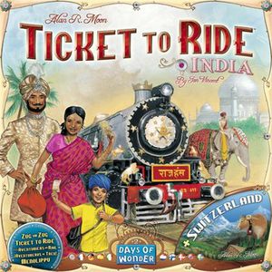 Ticket to Ride Map Collection 2: India  and  Switzerland