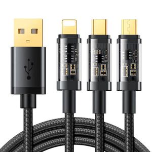 USB cable Joyroom S-1T3015A5 3in1 USB-C / Lightning / Micro USB 3.5A 1.2m (black)