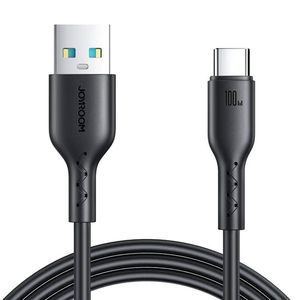 Cable Flash Charge USB to USB-C Joyroom SA26-AC36/ 100W / 1m (black)