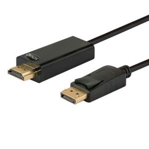 Savio CL-56 vaizdo kabelio adapteris 1,5 m DisplayPort HDMI A tipo (standartinis) Juoda