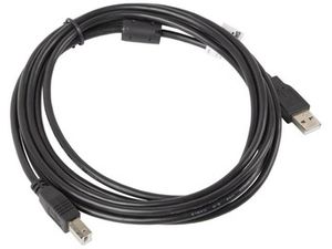 LANBERG CA-USBA-11CC-0030-BK cable USB 2.0 AM-BM with ferrite 3m black