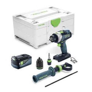 Akumuliatorinis suktuvas-gręžtuvas FESTOOL QUADRIVE TPC 18/4 I-Basic 5,0