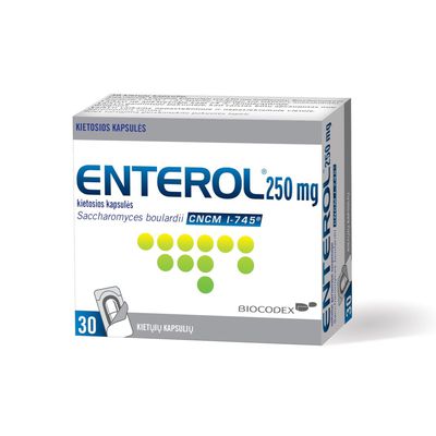Enterol 250 mg kietosios kapsulės N30