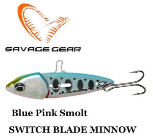 Savage gear Switch Blade Minnow Blue Pink Smolt blizgė 18 g