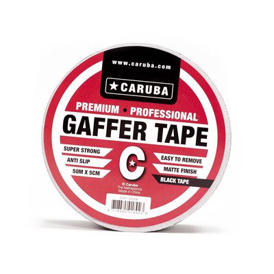 Caruba Gaffer Tape 50mtr x 5cm Zwart