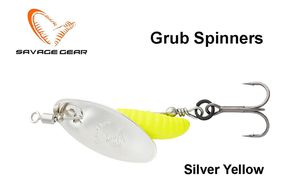 Sukriukė Savage Gear Grub Spinner Silver Yellow 2.2 g