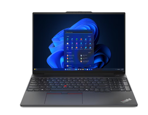 Nešiojamas kompiuteris Lenovo ThinkPad E16 Gen 2 Black 16" IPS WUXGA 1920x1200 pixels Anti-glare AMD Ryzen 5 7535HS 16GB SO-DIMM DDR5 SSD 512GB AMD R