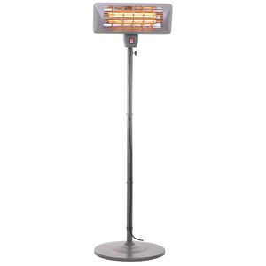 Šildytuvas Camry Standing Heater CR 7737 Patio heater, 2000 W, Number of power levels 2, Suitable skirta rooms up to 14 m², Grey