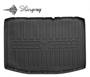 Guminis bagažinės kilimėlis SUZUKI SX4 II 2013-2012 (lower trunk) black /6021041