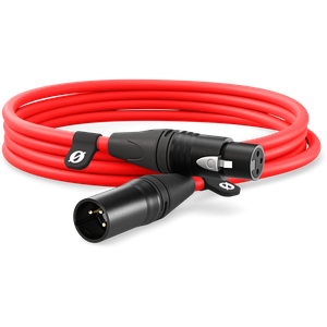 XLR CABLE-3m red - XLR/XLR kabel