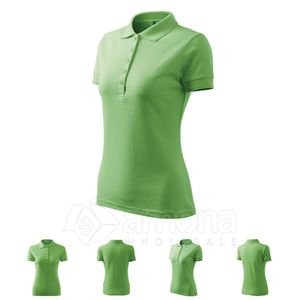 Polo marškinėliai MALFINI Pique Polo Grass Green, moteriški