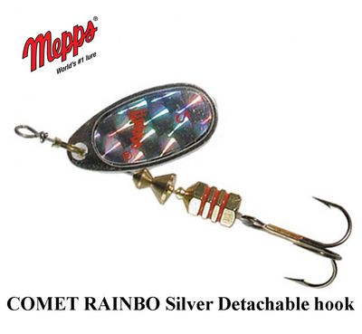 Blizgė Mepps Comet RAINBO Silver Detachable hook 4.5 g