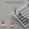 Royal Kludge RK N80 RGB Pearly Dawn wireless keyboard |75%, Hot-swap, Red switches, US